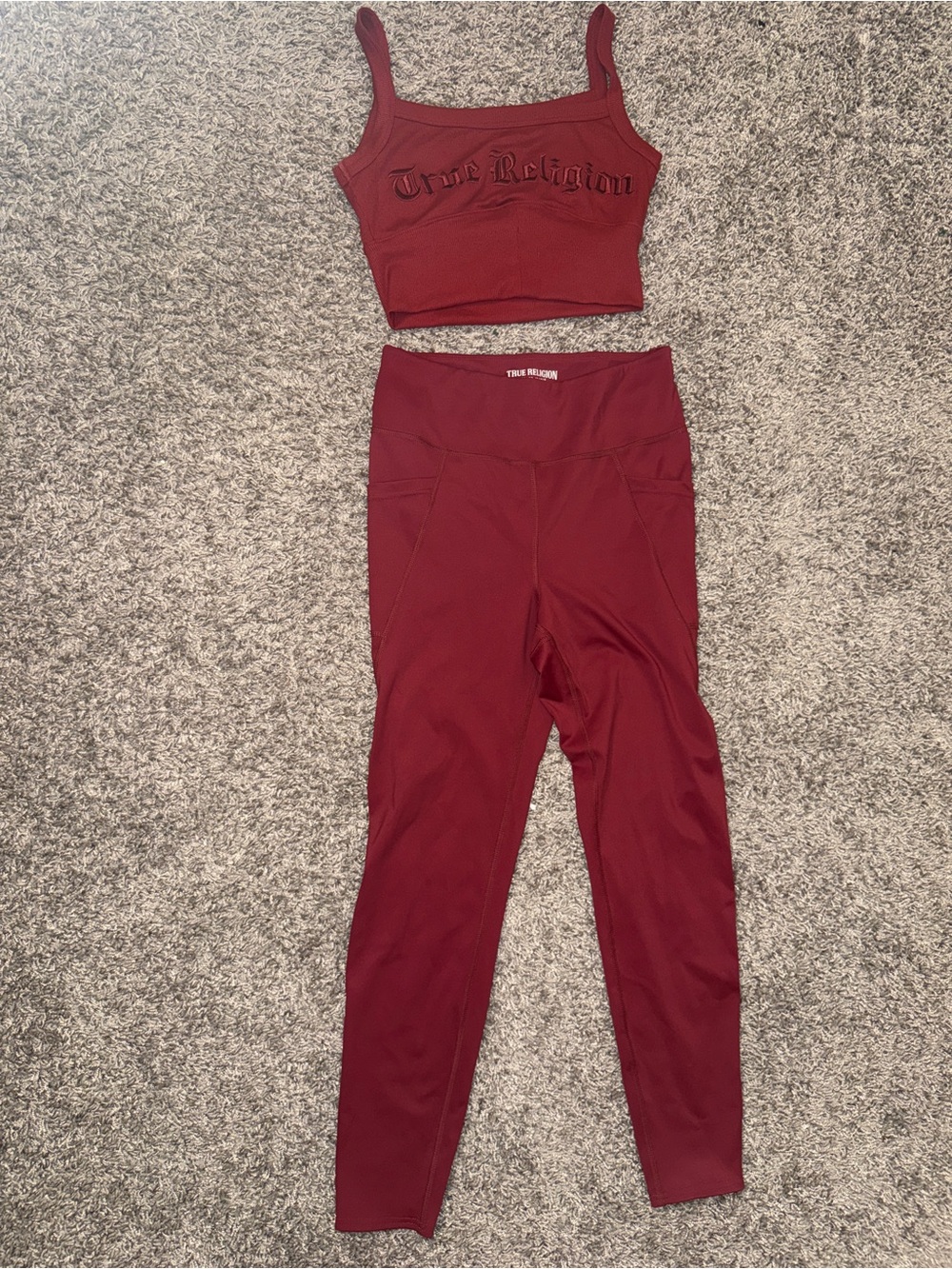 True Religion Burgundy Set